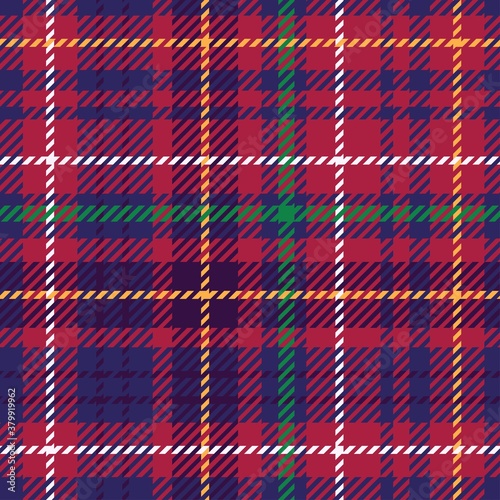Textured plaid. Seamless vector pattern. Colorful print for textile, wallpaper, wrapping.