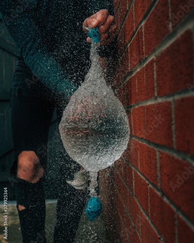 Water balloon pooping 