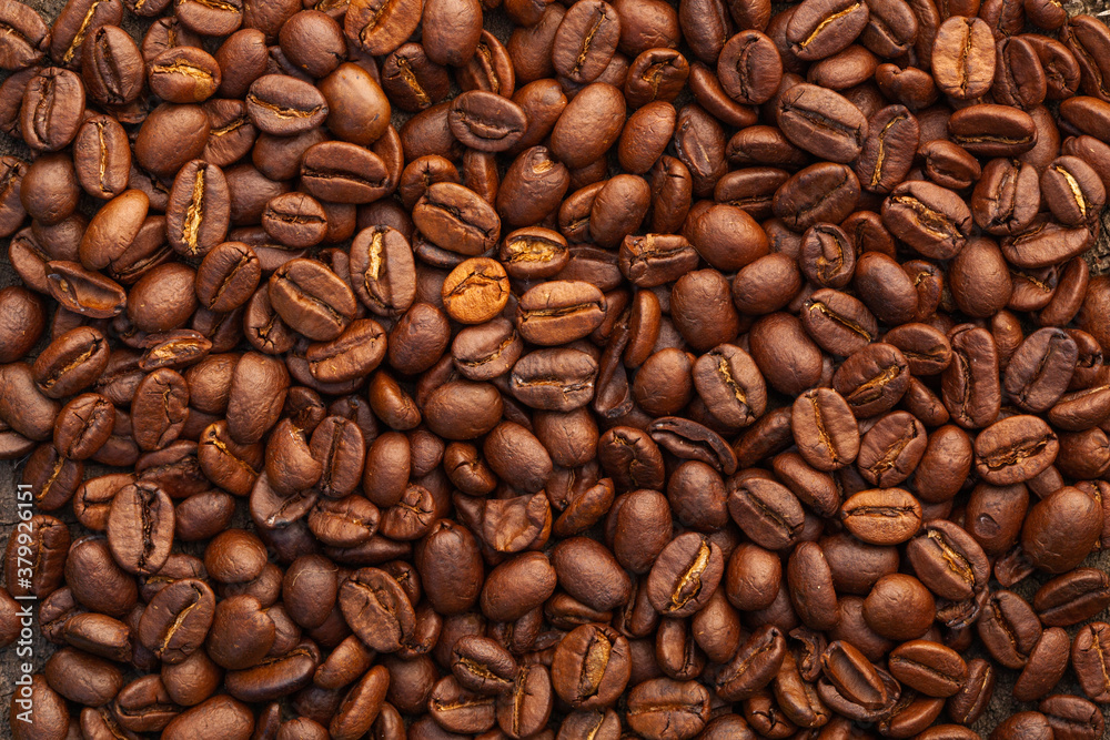 roasted coffee beans can be used as a background