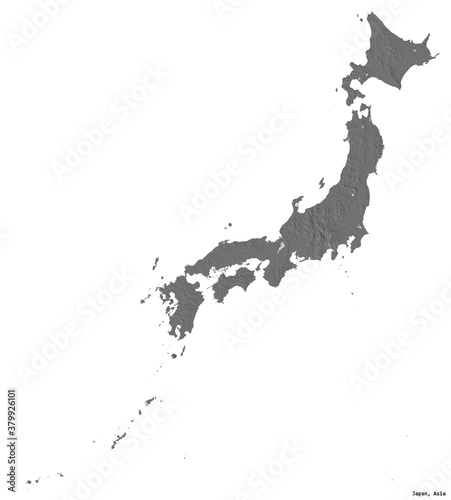 Photography Japan on white. Bilevel