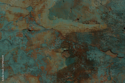 Dark wall old painted concrete.