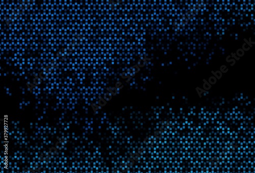Dark BLUE vector pattern with crystals, rectangles. © Dmitry