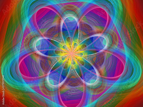 Petal-like abstract fractal pattern