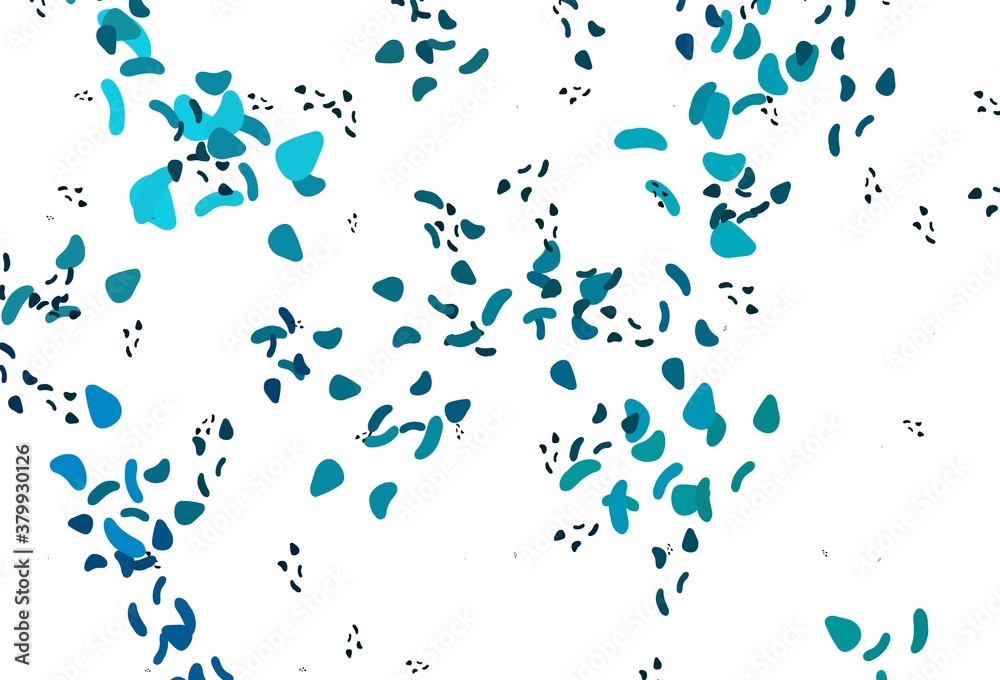 Light BLUE vector pattern with chaotic shapes.