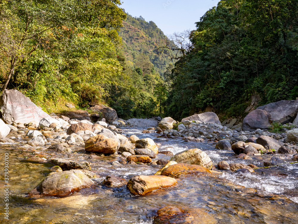 Himalayan mountain stream in Sikkim Himalayan mountain stream in Sikkim