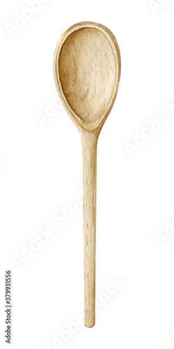Watercolor kitchen utensils clipart for bakery decoration