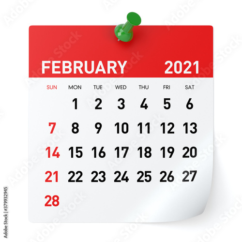 February 2021 - Calendar