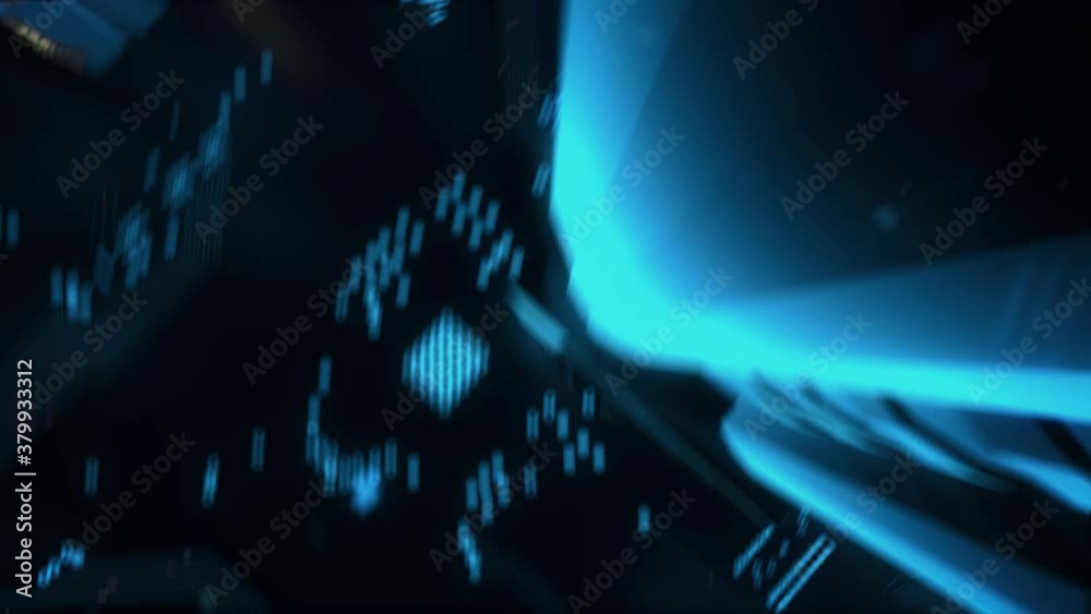 Digital Transformation with digital technology hitech concept