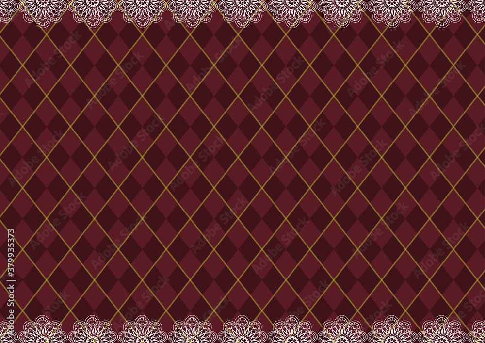 ゴシックなピンク色のチェック柄背景 Stock Vector Adobe Stock