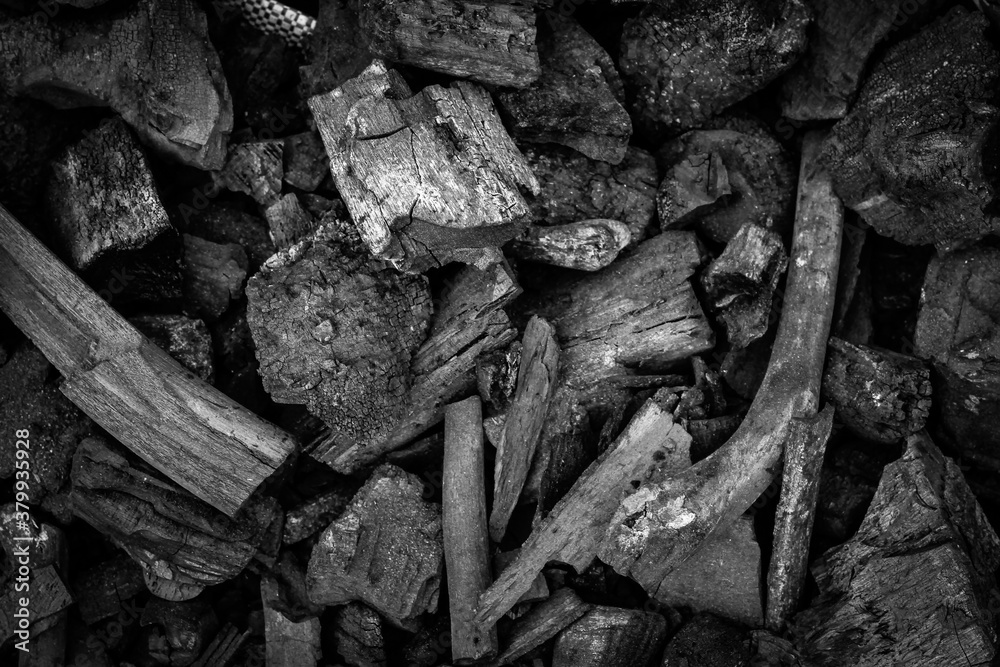 Black charcoal texture background. Black charcoal texture background.
