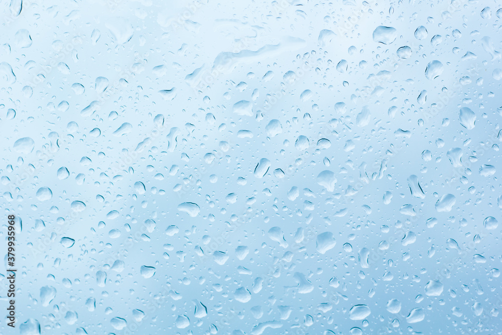 Water drops on car glass.rain drops on clear window Water drops on car glass.rain drops on clear window