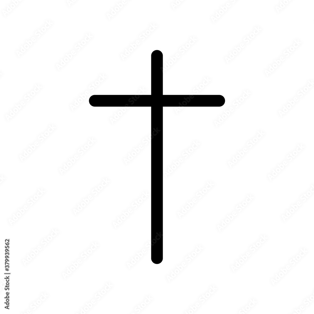 Black and gray Christian cross icon in flat design. Vector illustration. Abstract linear christian cross. Religion. Church, crucifix, god, catholic sign. Spirituality symbol. Black and gray Christian cross icon in flat design. Vector illustration. Abstract linear christian cross. Religion. Church, crucifix, god, catholic sign. Spirituality symbol.