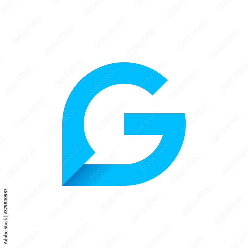 Letter G, bubble chat modern logo design vector Letter G, bubble chat modern logo design vector