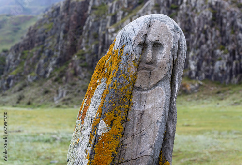 Kalbak Tash Stone Sculpure Warrior photo