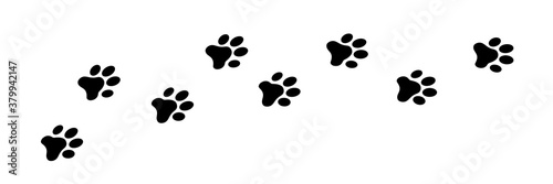 Steps animal AI vector.  Animal footprints.