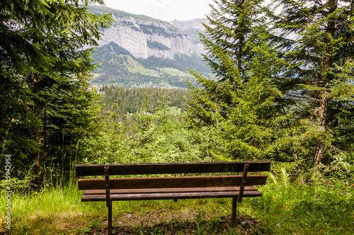 Flims, Laax, Sardona, Piz Sardona, Piz Segnes, Tschingelhörner, Wanderweg, Caumasee, Rheinschlucht, Alpen, Graubünden, Sommer, Schweiz photo