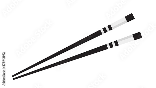 Chopsticks vector. chopsticks white background. wallpaper. free space for text. copy space. photo