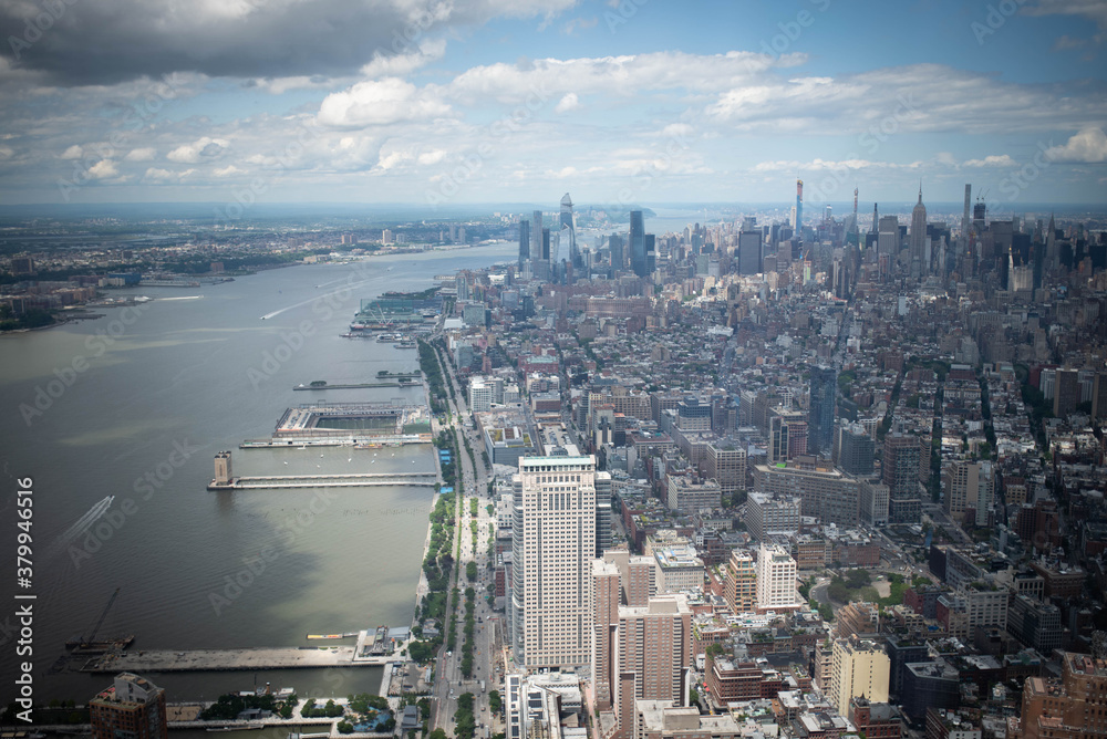 Vue aérienne de New York City