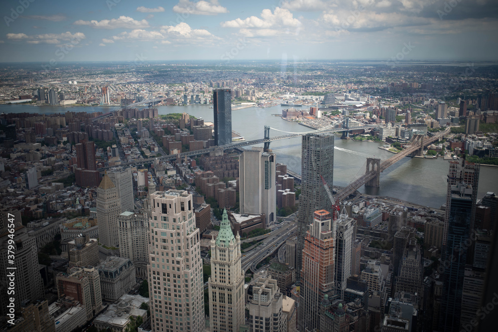 Vue aérienne de New York City