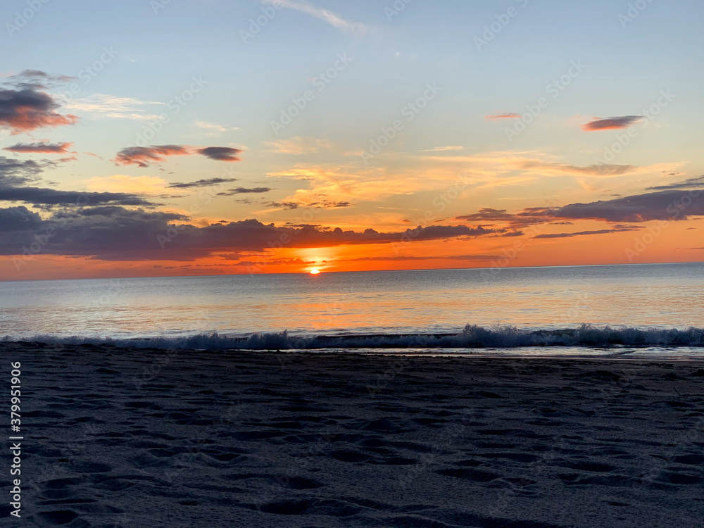 sunset at the beach