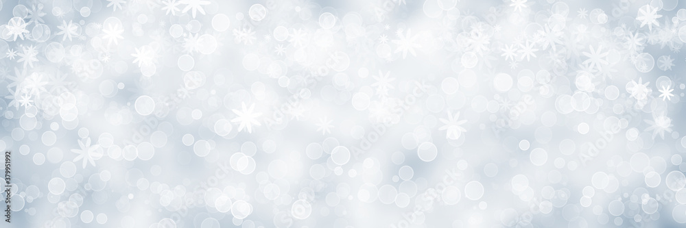 abstract white and gray snow blur background.