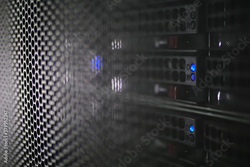 Research supercomputer in a server room