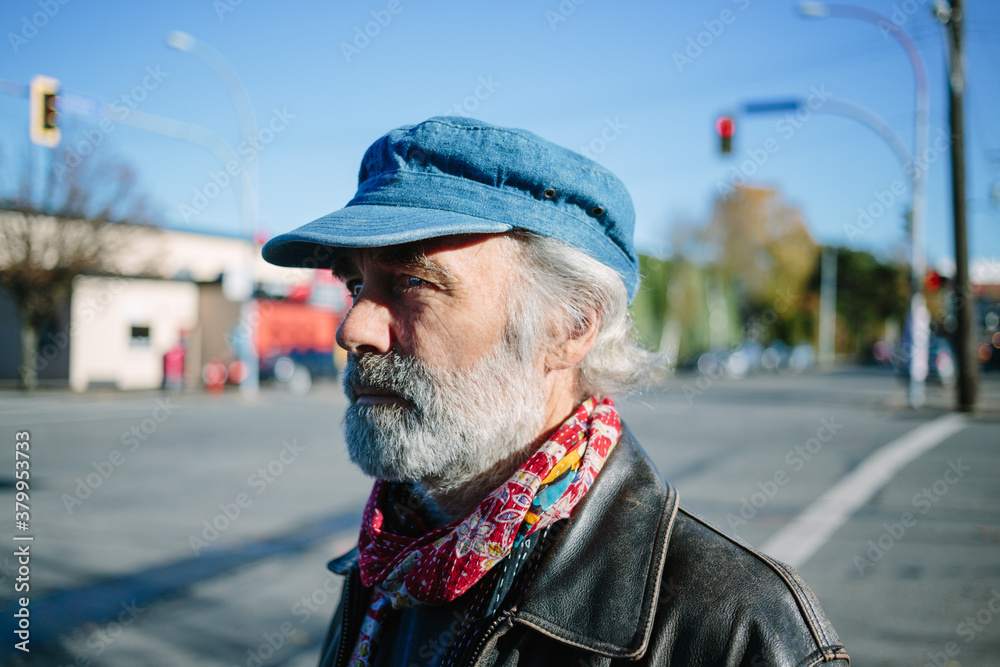 Distinguished man in a scarf