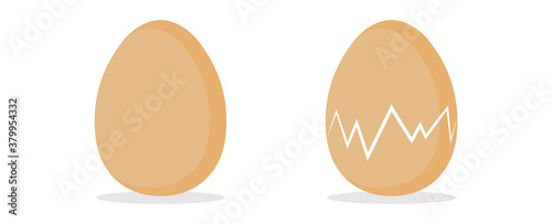 Egg vector icon isolated on white background