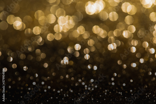 Golden color of bokeh