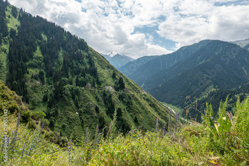 Mountain landscape, Old Japanese Trail, Almaty, Kazakhstan