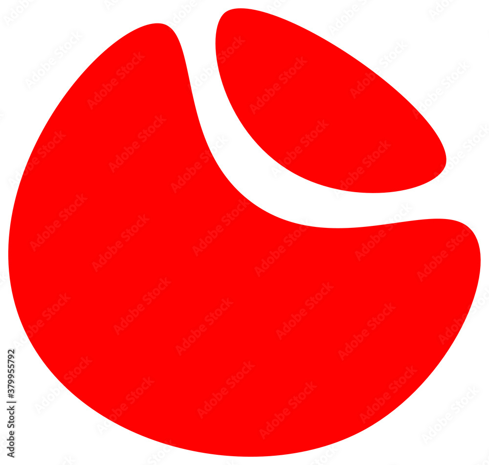 red button with arrow