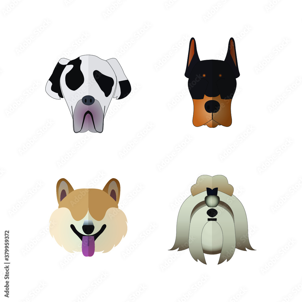 Obraz premium Dog Icon 4 