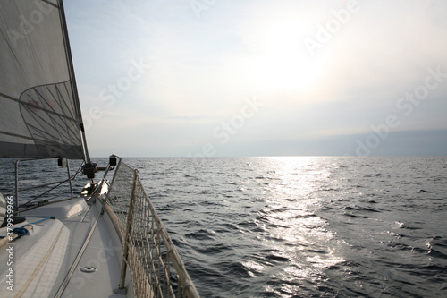 Sailing at sea