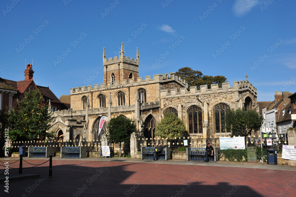 All Saints' Church, Market Square, Huntingdon, England