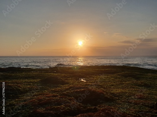 sunset on the beach