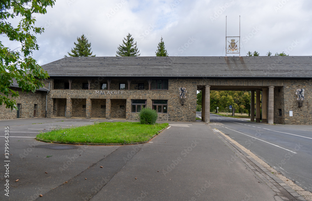 Old barracks called Vogelsang in the region Eifel