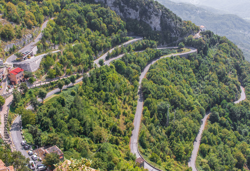 Cervara di Roma, Italy - one of the most picturesque villages of the Apennine Mountains, Cervara lies around 1000 above the sea level, watching the Aniene river valley from the top 