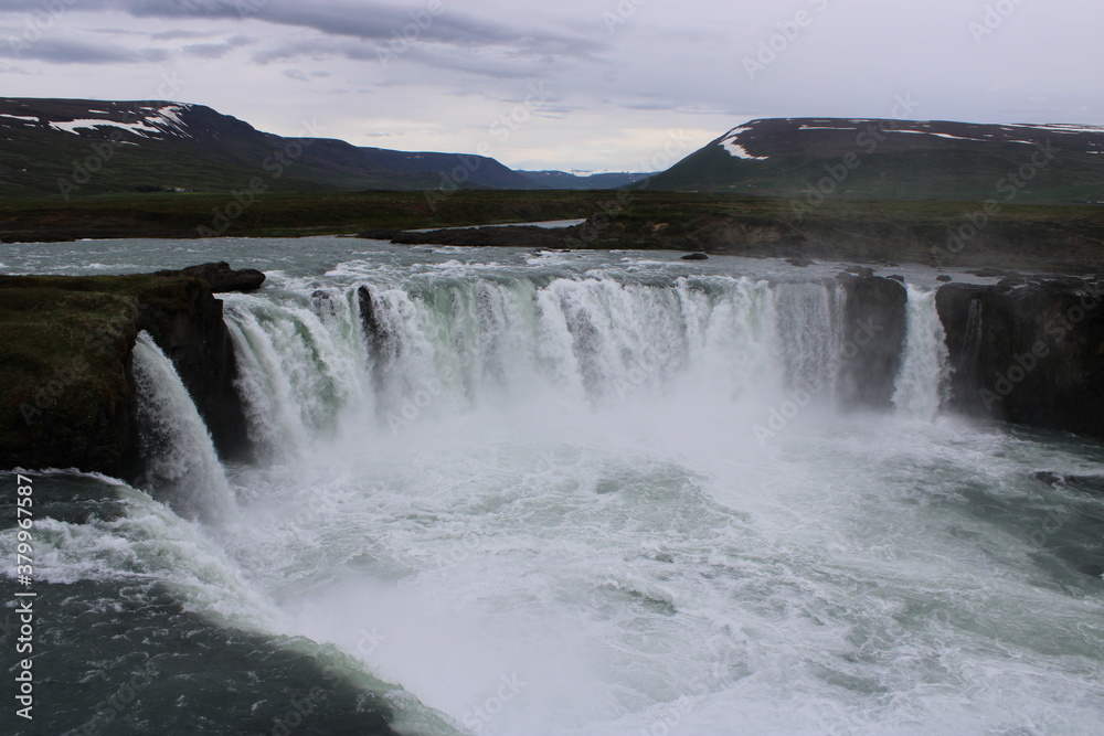 Fototapeta premium Godafoss Waterfall at Diamond Circle in North Iceland 