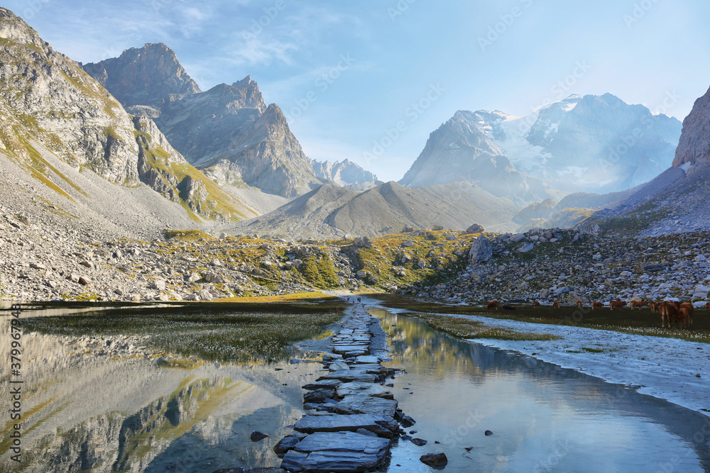 Φωτογραφία Lac Des Vaches, Vanoise national park in french alps, France