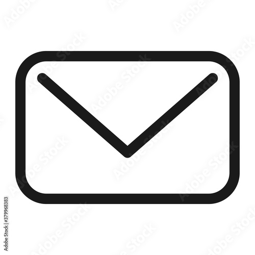 Pixel perfect inbox mail message letter icon. vector illustration