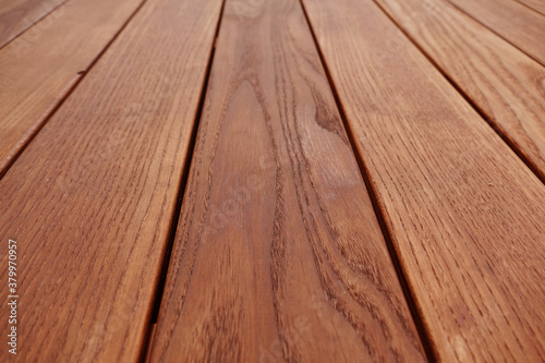 Natural wood structure of thermal ash, several boards arranged vertically, Texture Background Wallpaper