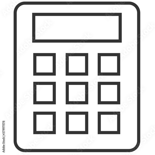 Calculator linear icon. Vector icon from the business collection.