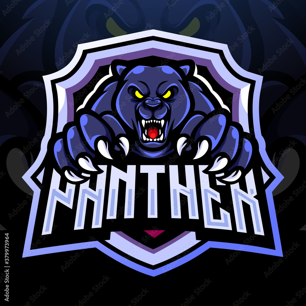 Panther esport logo mascot design Panther esport logo mascot design