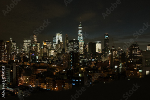 Wallpaper Mural Financial District at Night Torontodigital.ca
