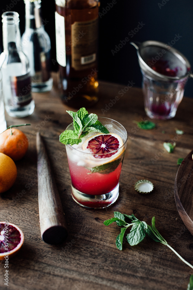 Blood orange mojito Blood orange mojito