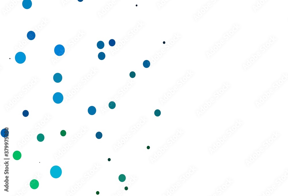 Light Blue, Green vector background with bubbles. Light Blue, Green vector background with bubbles.