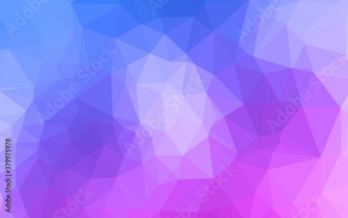 Light Pink, Blue vector abstract mosaic background. Brand new colorful illustration in with gradient. Template for your brand book.