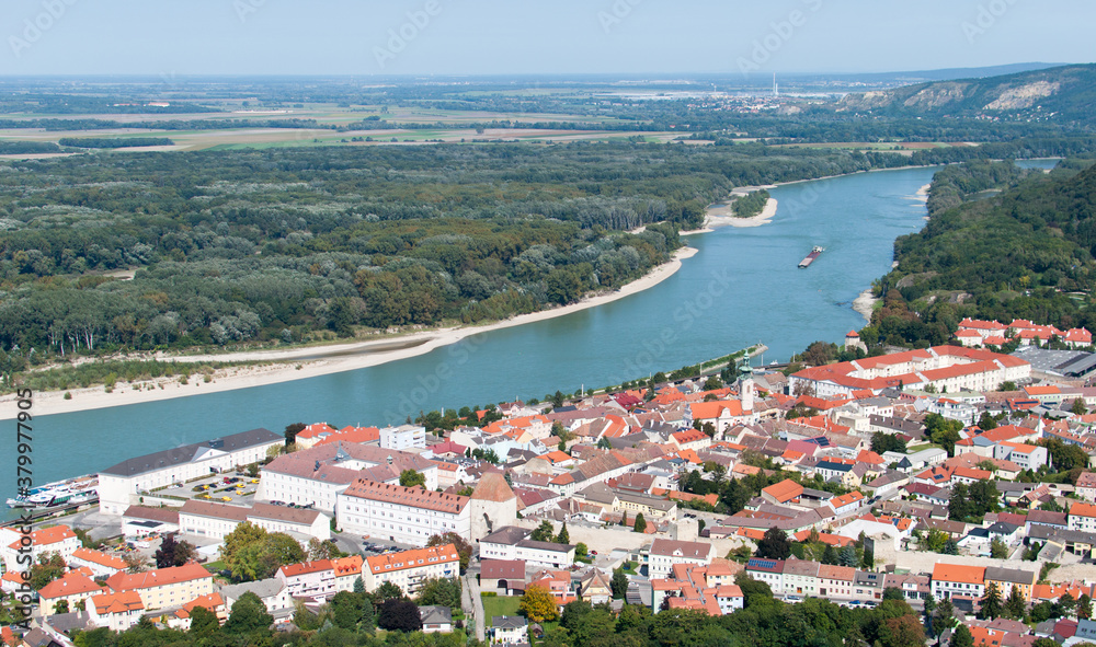 Hainburg and the Danube in eastern Austria