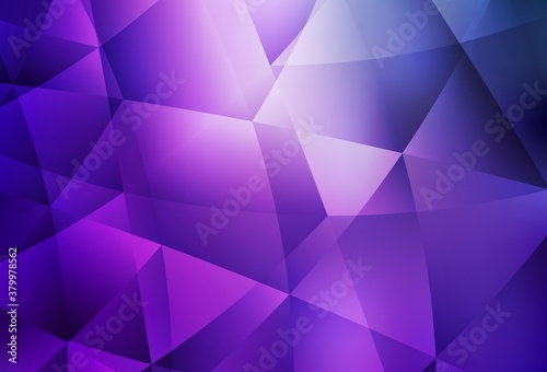 Light Purple, Pink vector gradient triangles template.