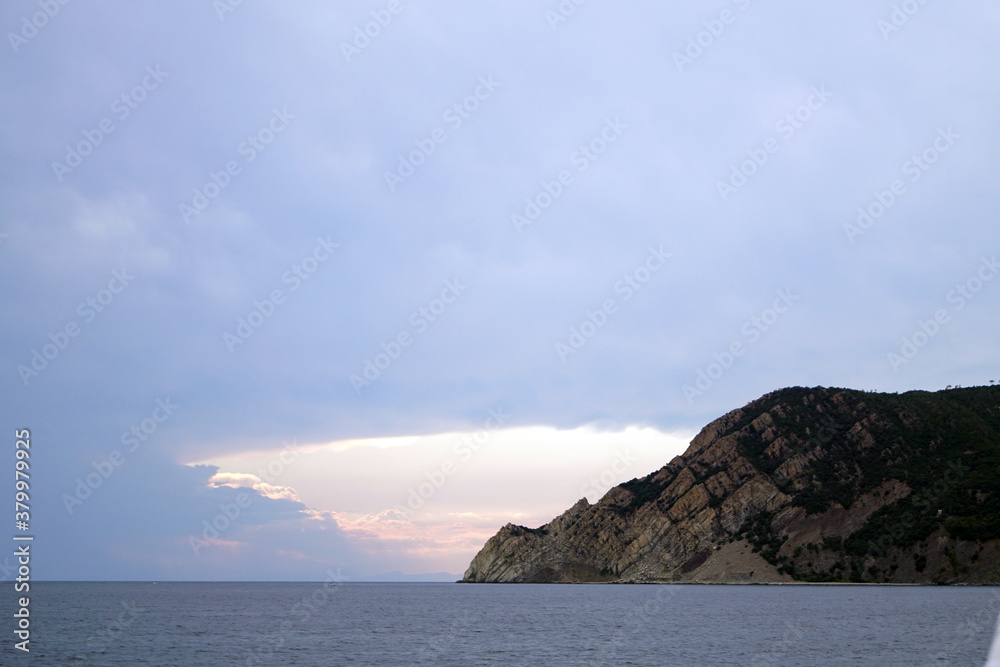 Tramonto nei pressi di Punta Mesco, Monterosso Mar Ligure, Liguria, Cinque Terre